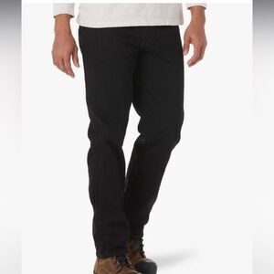 Men's Rustler Jeans Classic Regular Fit Jean Size 36X34 Black Denim Workwear